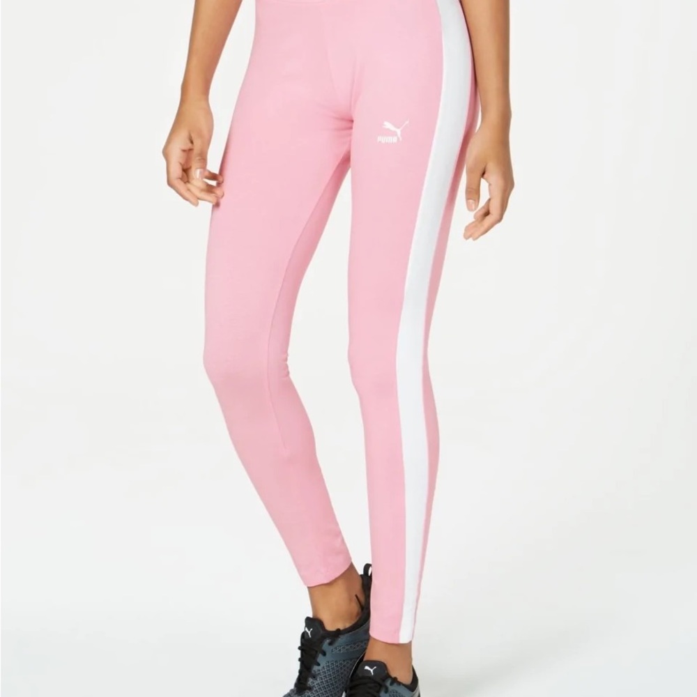Pink Puma leggings, xs